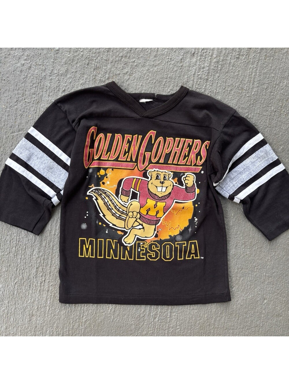 Vintage 90s University Of Minnesota Golden Gophers College Shirt YOUTH 5T